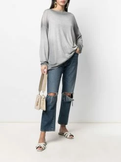 Avant Toi pull à effet d'épaules descendues