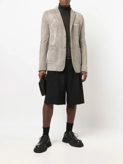 Avant Toi blazer en cachemire à effet délavé