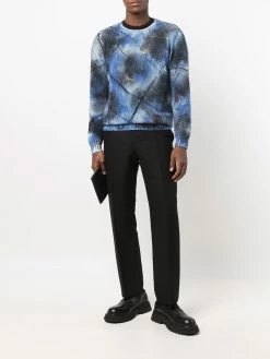 Avant Toi pull en cachemire à effet taches de peinture