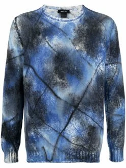 Avant Toi pull en cachemire à effet taches de peinture