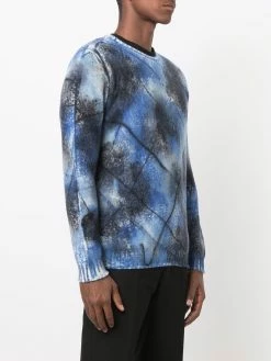 Avant Toi pull en cachemire à effet taches de peinture