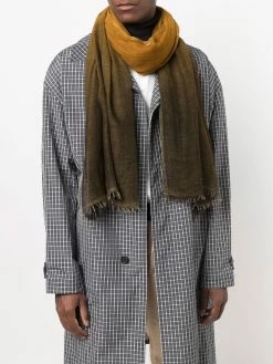 Avant Toi écharpe en cachemire à bords frangés