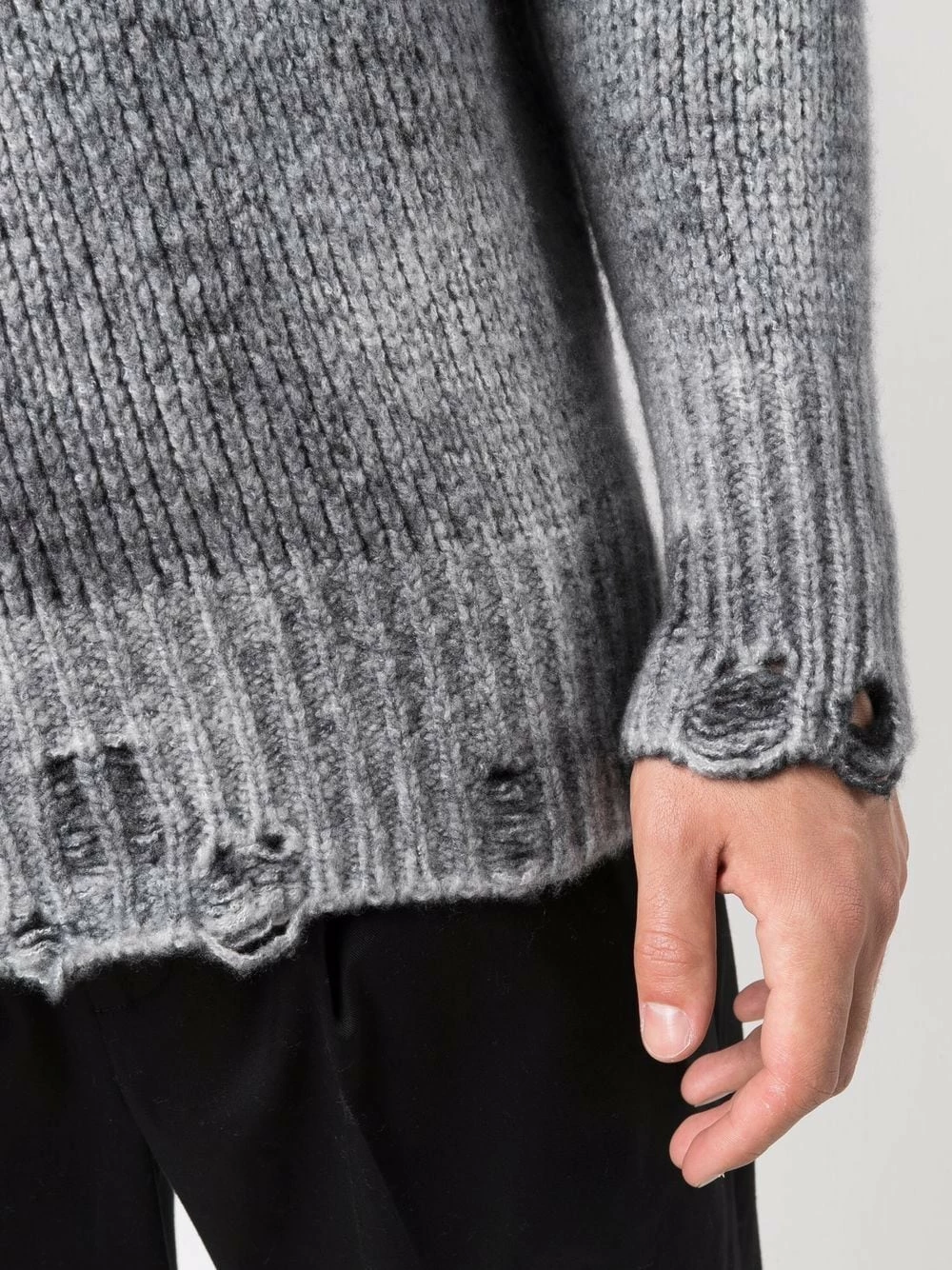 Bas Prix Avant Toi Pull à effet usé pulls homme 5 Avant Toi pull à effet usé