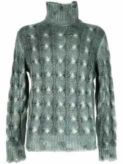 Avant Toi pull en maille torsadée à col roulé