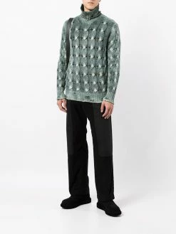 Avant Toi pull en maille torsadée à col roulé