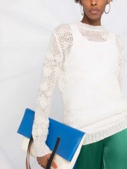 Avant Toi pull en maille ajourée à col rond