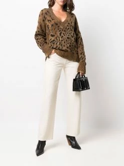 Avant Toi pull imprimé à col v