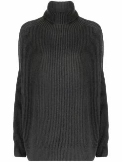 Avant Toi pull oversize en maille nervurée à col roulé