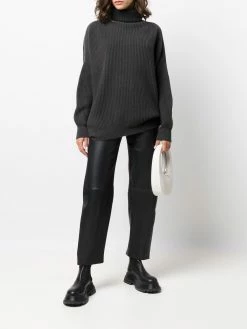 Avant Toi pull oversize en maille nervurée à col roulé