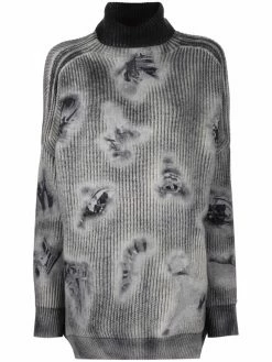 Avant Toi pull à effet usé