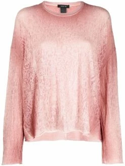 Avant Toi haut en maille à effet d’épaules descendues