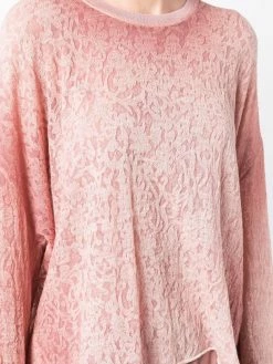 Avant Toi haut en maille à effet d’épaules descendues