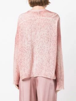 Avant Toi haut en maille à effet d’épaules descendues