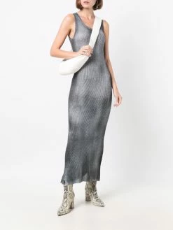 Avant Toi robe nervurée à encolure dégagée