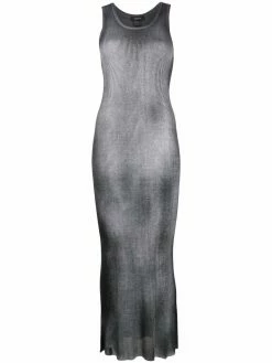 Avant Toi robe nervurée à encolure dégagée