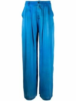 Avant Toi pantalon palazzo en soie à pinces