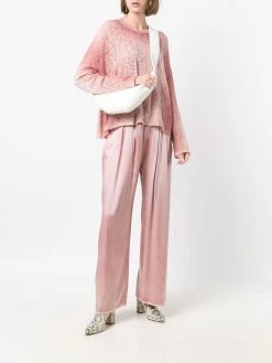 Avant Toi pantalon palazzo en soie à pinces