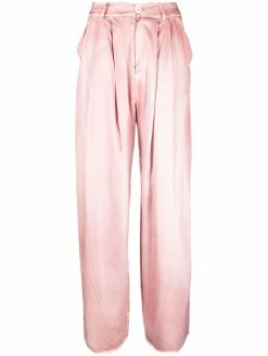 Avant Toi pantalon palazzo en soie à pinces