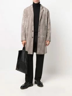 Avant Toi manteau boutonné à fini texturé