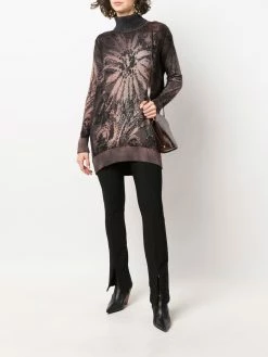 Avant Toi pull en maille intarsia à col roulé